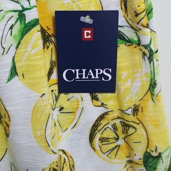 Nwt Chaps Fun Lemon Top - Size S - Picture 4 of 9